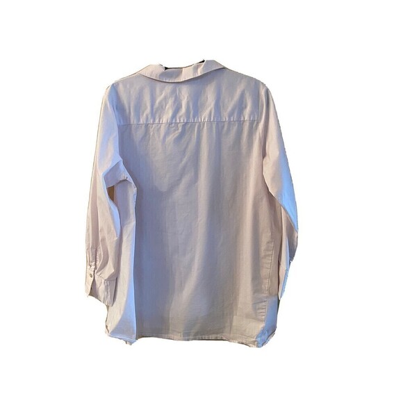 Marla Wayne white shirt with pearl buttons Sz. XL - Picture 2 of 5